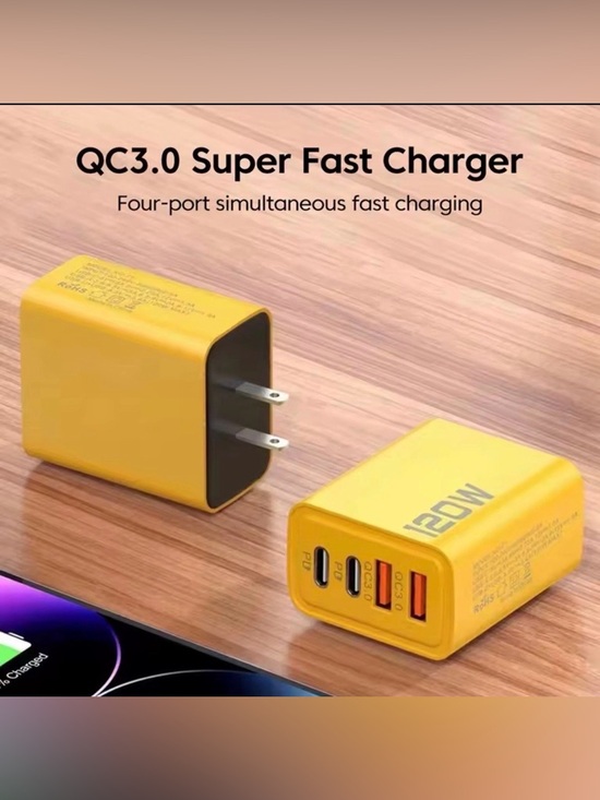 Other - 120W Fast Charger Type C Quick Charge 3.0 USB Charger Adapter